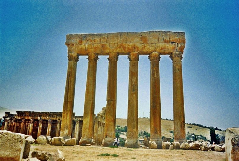 Templo de Júpiter en Baalbek (Gobernación de Baalbek-Hermel, Líbano)