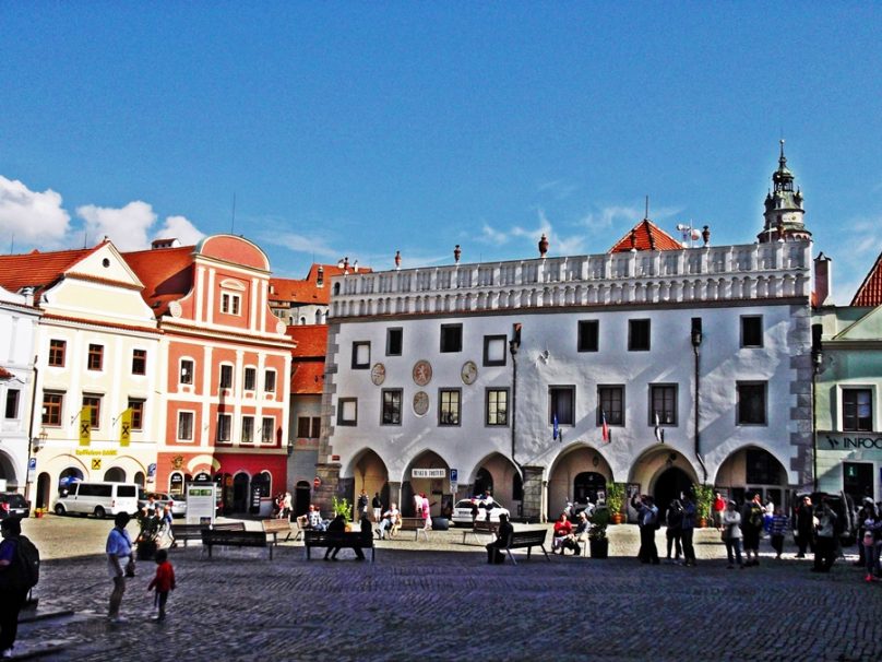 Plaza Svornosti (Český Krumlov, República Checa)