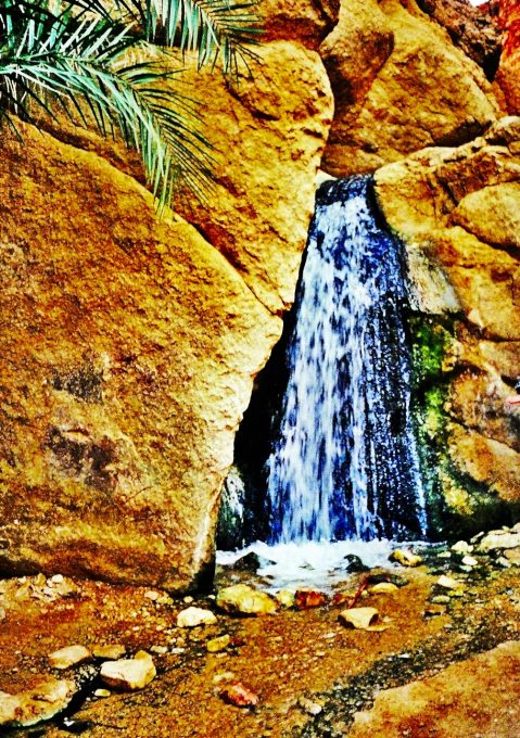 Cascada de Chebika (Gobernación de Tozeur, Túnez)