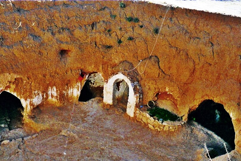 Viviendas trogloditas de Matmata (Gobernación de Gabès, Túnez)